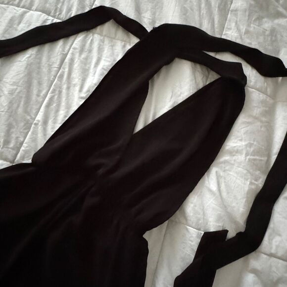 NWT SHEIN BAE Crisscross Backless Knot Tank Romper Size S (4) Black - Picture 11 of 16